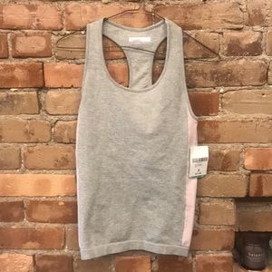 NWT Forever 21 active tank top grey/pink